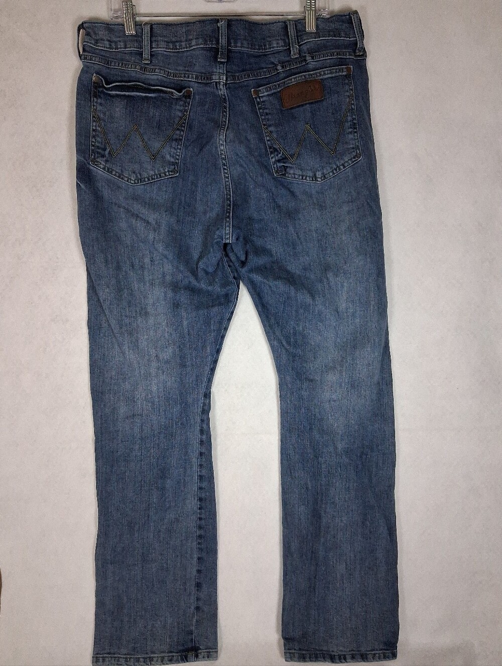 Wrangler Retro Slim Boot Cut Jeans Mens 36x34 Denim Western Blue Bootcut Stretch